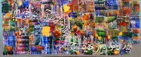 M. A. Bukhari, 24 x 60 Inch, Oil on Canvas, Calligraphy Painting, AC-MAB-238